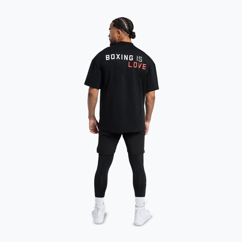 T-shirt da uomo Boxraw Boxing is Love Oversized Black 6