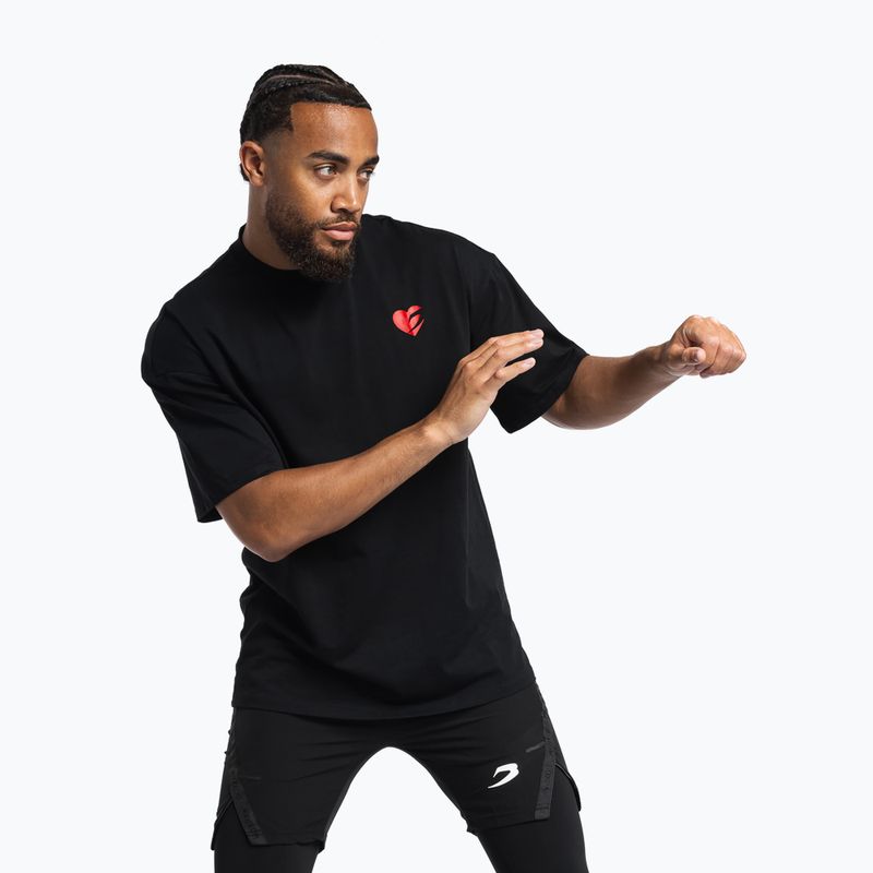 T-shirt da uomo Boxraw Boxing is Love Oversized Black 7