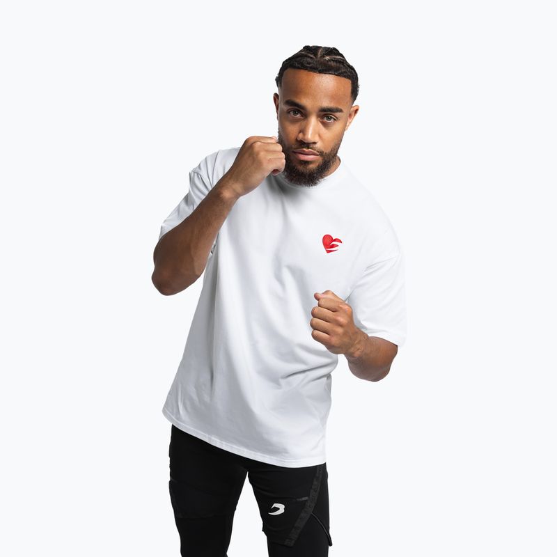 T-shirt da uomo Boxraw Boxing is Love Oversized White 6
