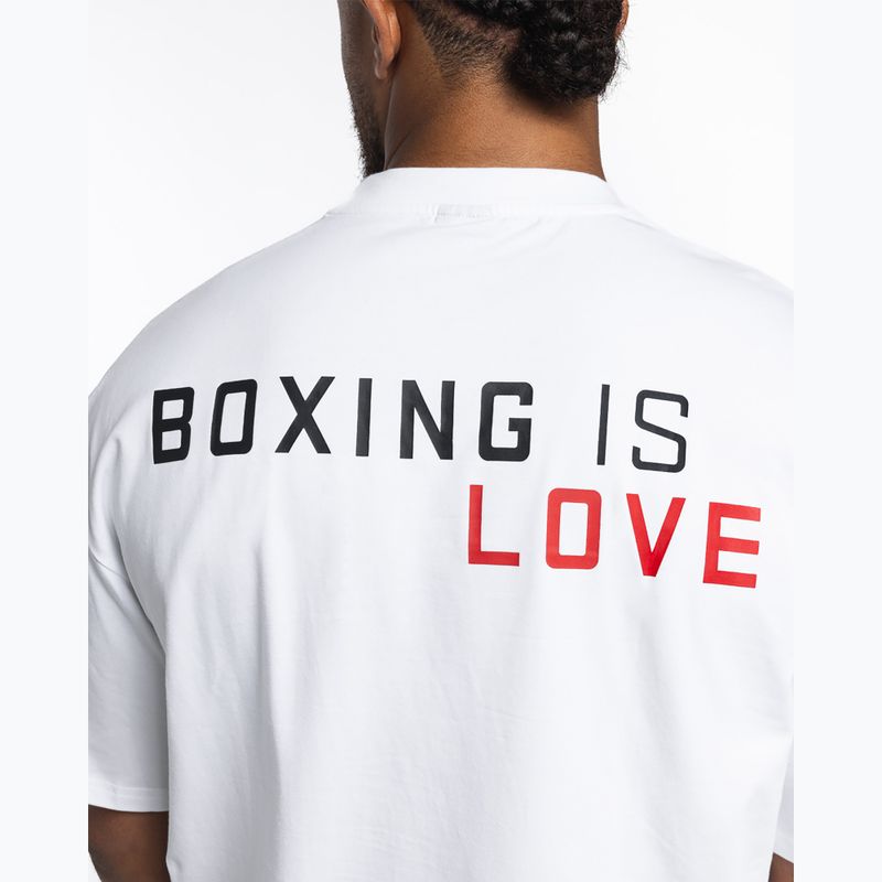 T-shirt da uomo Boxraw Boxing is Love Oversized White 9