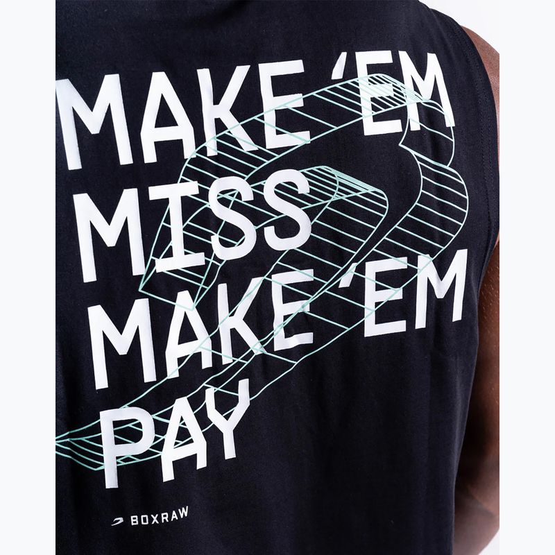 T-shirt da uomo BOXRAW Make 'Em Miss Muscle black 9