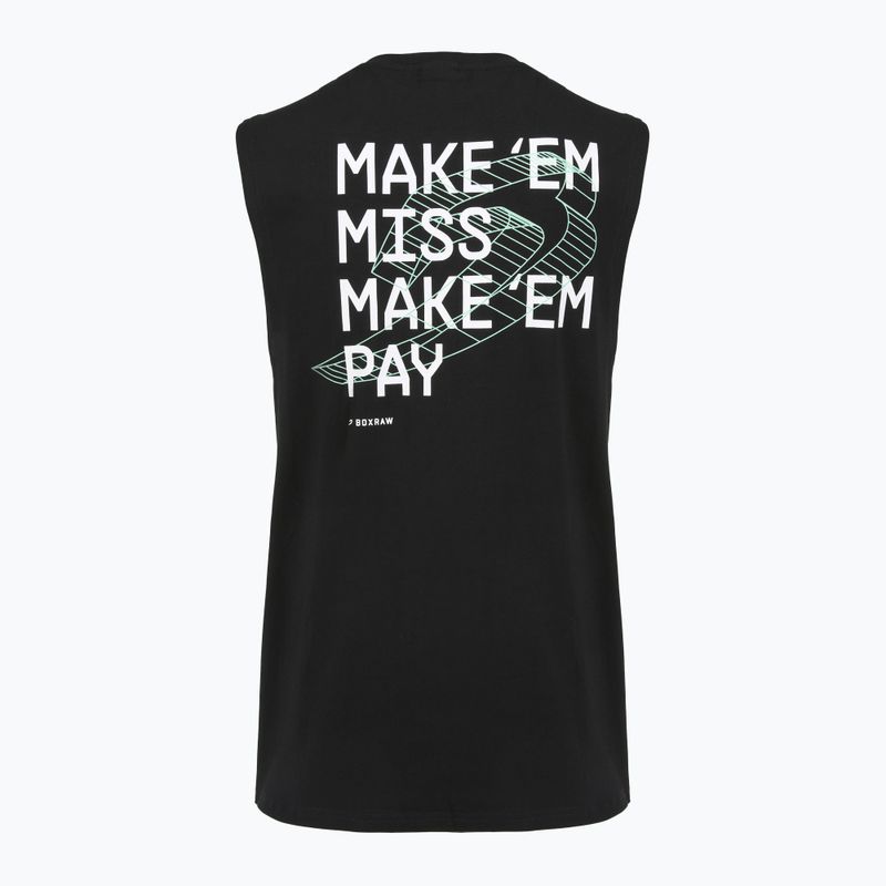 T-shirt da uomo BOXRAW Make 'Em Miss Muscle black 11