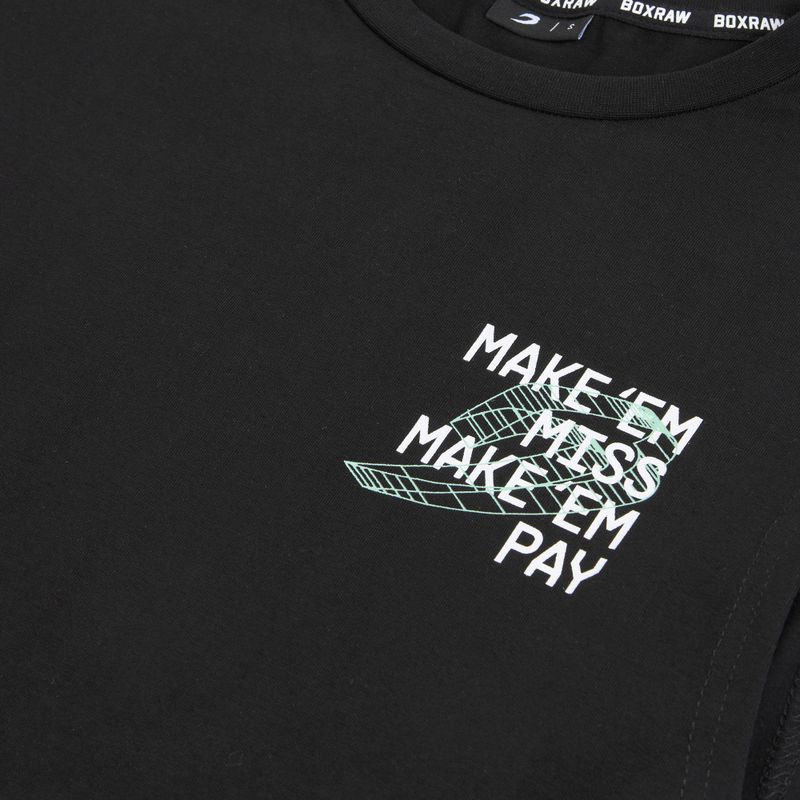 T-shirt da uomo BOXRAW Make 'Em Miss Muscle black 13