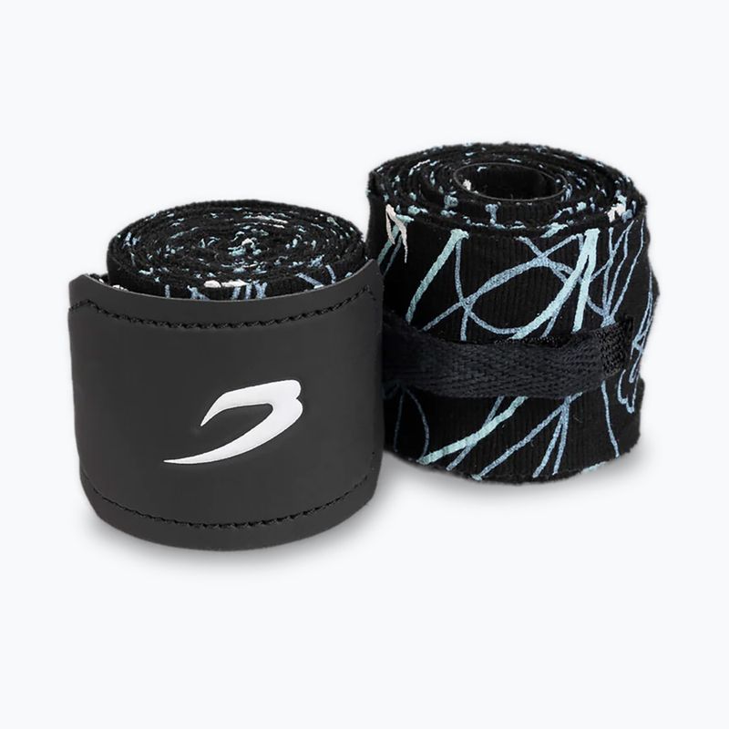 Bende da boxe BOXRAW Dyscyplined Thought Hand Wraps 450 cm black 2