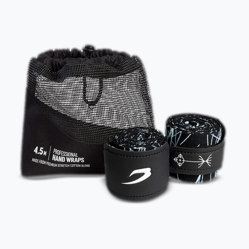 Bende da boxe BOXRAW Dyscyplined Thought Hand Wraps 450 cm black 4