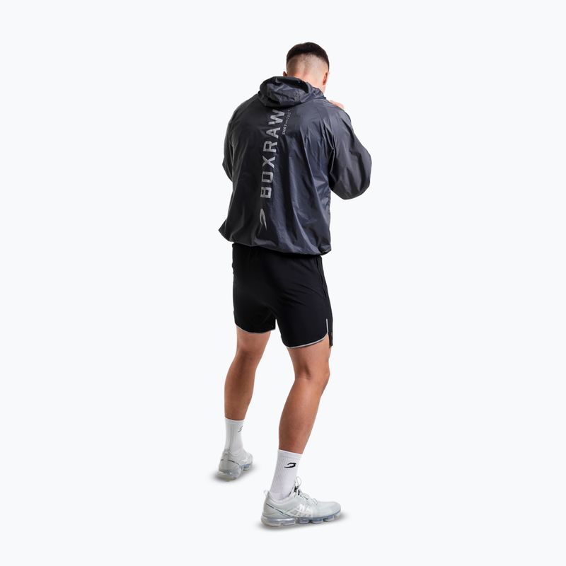Giacca antivento da uomo Boxraw Genaro Oversized Windbreaker Hoodie charcoal 2