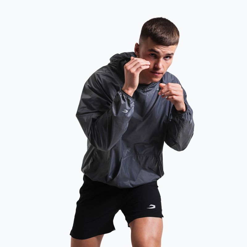 Giacca antivento da uomo Boxraw Genaro Oversized Windbreaker Hoodie charcoal 3