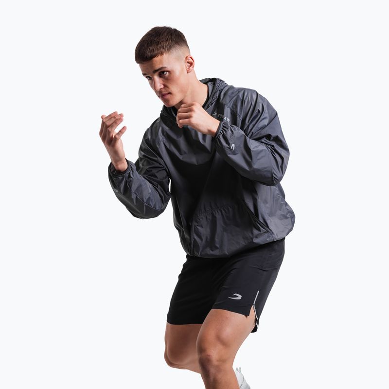 Giacca antivento da uomo Boxraw Genaro Oversized Windbreaker Hoodie charcoal 4