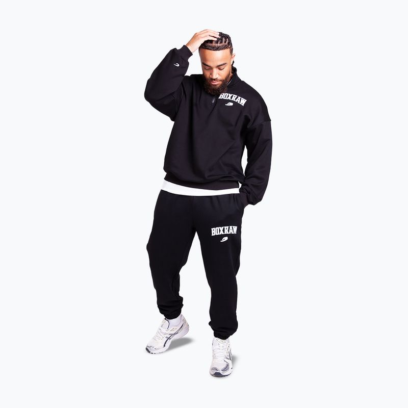 Felpa da uomo BOXRAW East Street 1/4 Zip black 2
