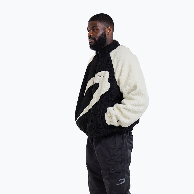Giacca uomo Boxraw Walker Sherpa black/cream 5