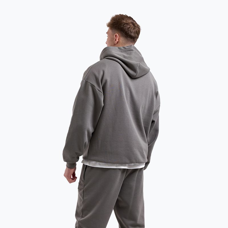 Felpa da uomo BOXRAW East Street Hoodie distressed grey 3