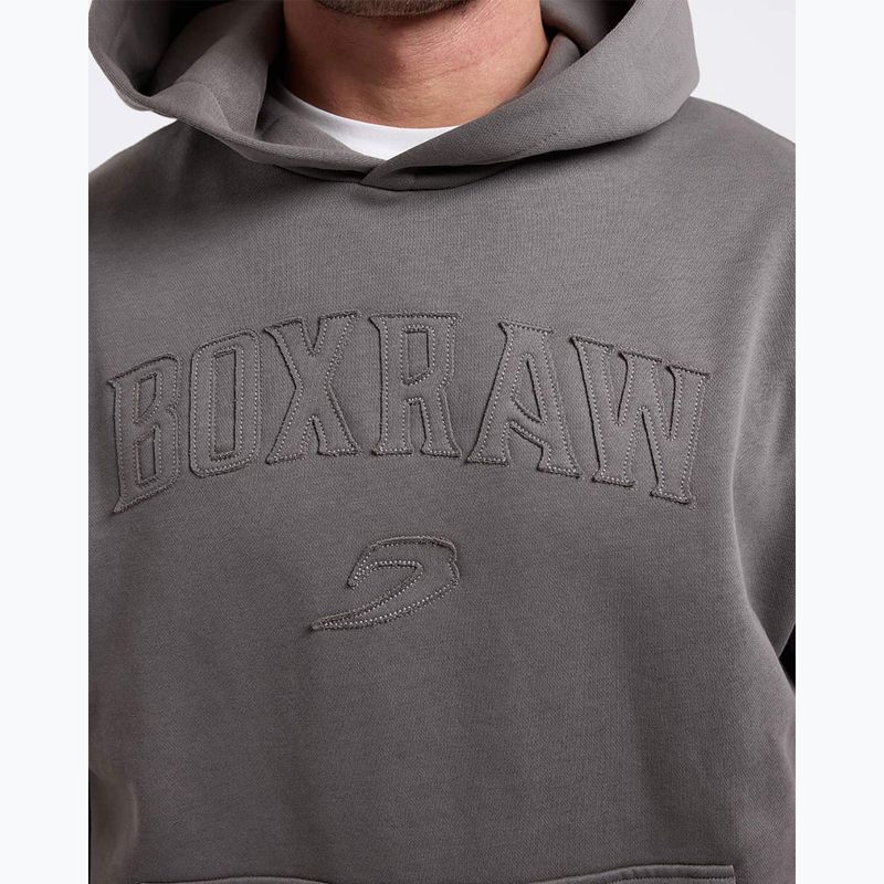 Felpa da uomo BOXRAW East Street Hoodie distressed grey 6