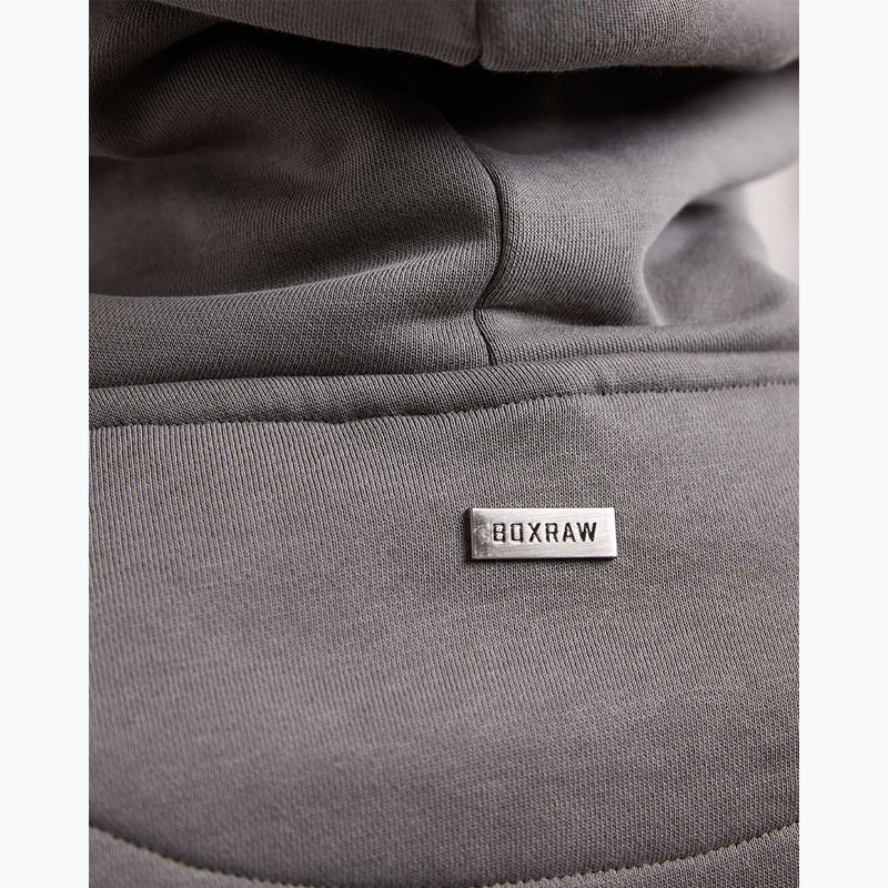 Felpa da uomo BOXRAW East Street Hoodie distressed grey 7