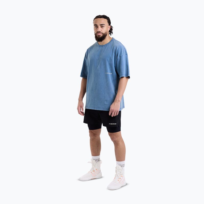 Maglietta da uomo BOXRAW Sparring Club Oversized washed baby blue 2
