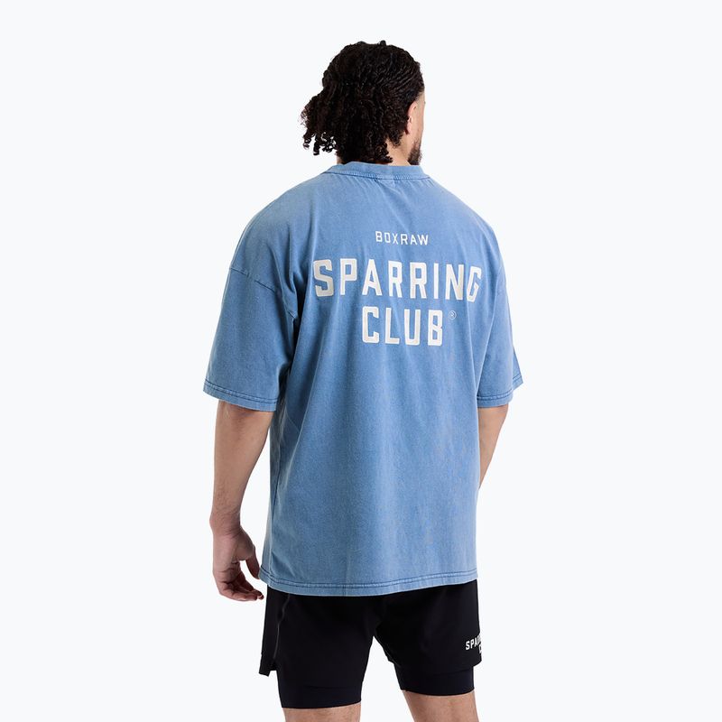 Maglietta da uomo BOXRAW Sparring Club Oversized washed baby blue 3