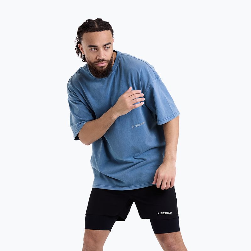 Maglietta da uomo BOXRAW Sparring Club Oversized washed baby blue 5