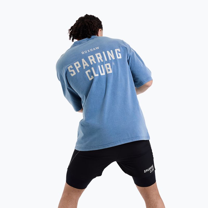 Maglietta da uomo BOXRAW Sparring Club Oversized washed baby blue 6