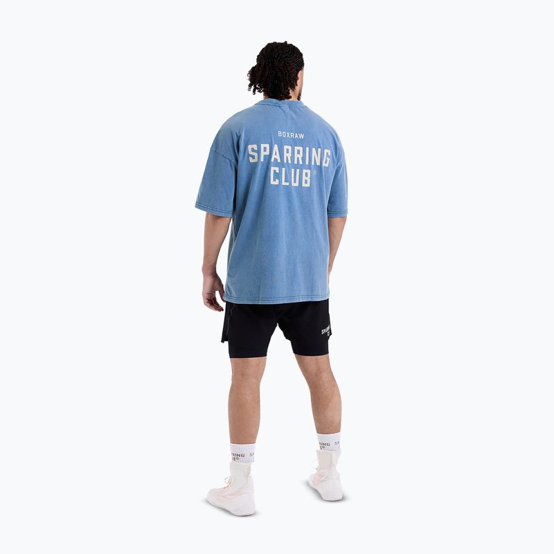 Maglietta da uomo BOXRAW Sparring Club Oversized washed baby blue 7