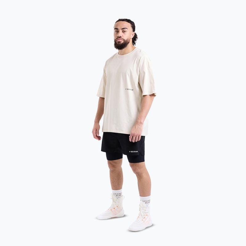 Maglietta da uomo BOXRAW Sparring Club Oversized washed beige 2