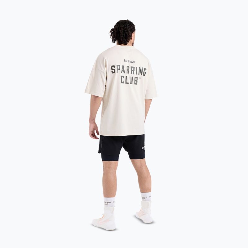 Maglietta da uomo BOXRAW Sparring Club Oversized washed beige 3