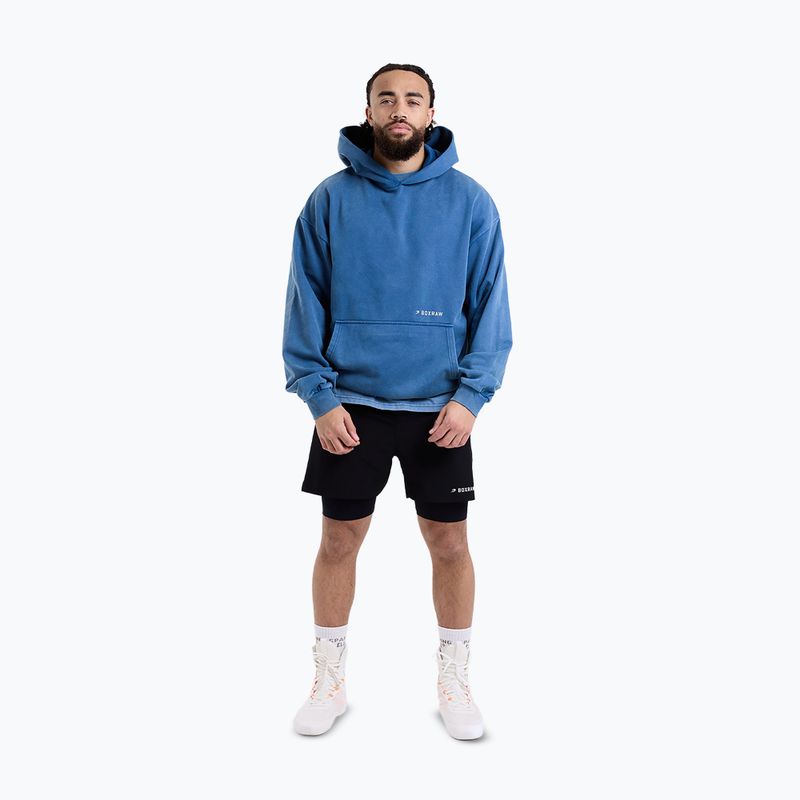 Felpa da uomo BOXRAW Sparring Club Oversized Hoodie washed baby blue 2