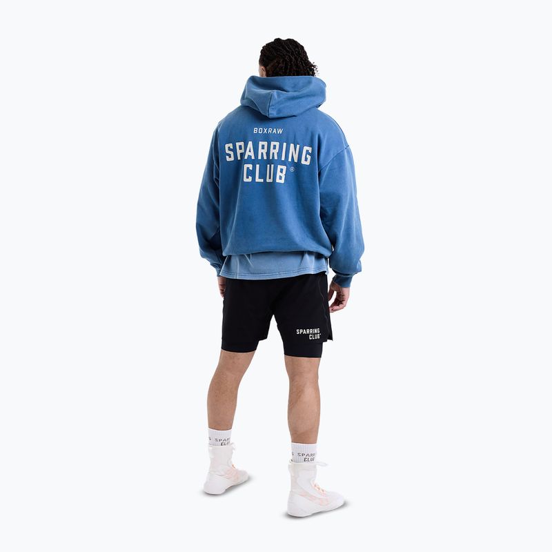 Felpa da uomo BOXRAW Sparring Club Oversized Hoodie washed baby blue 11