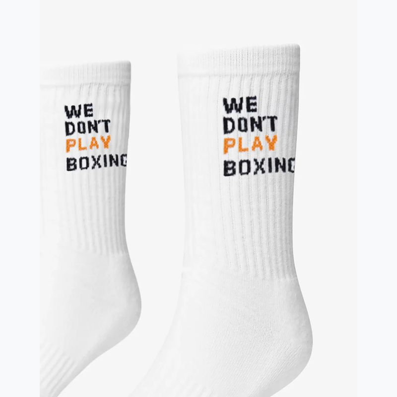 Calze da uomo BOXRAW We Don't Play Boxing Crew 3 pairs white 4