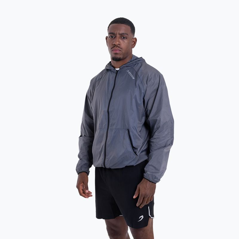 Giacca uomo BOXRAW Genaro Zip Up Windbreaker charcoal 4