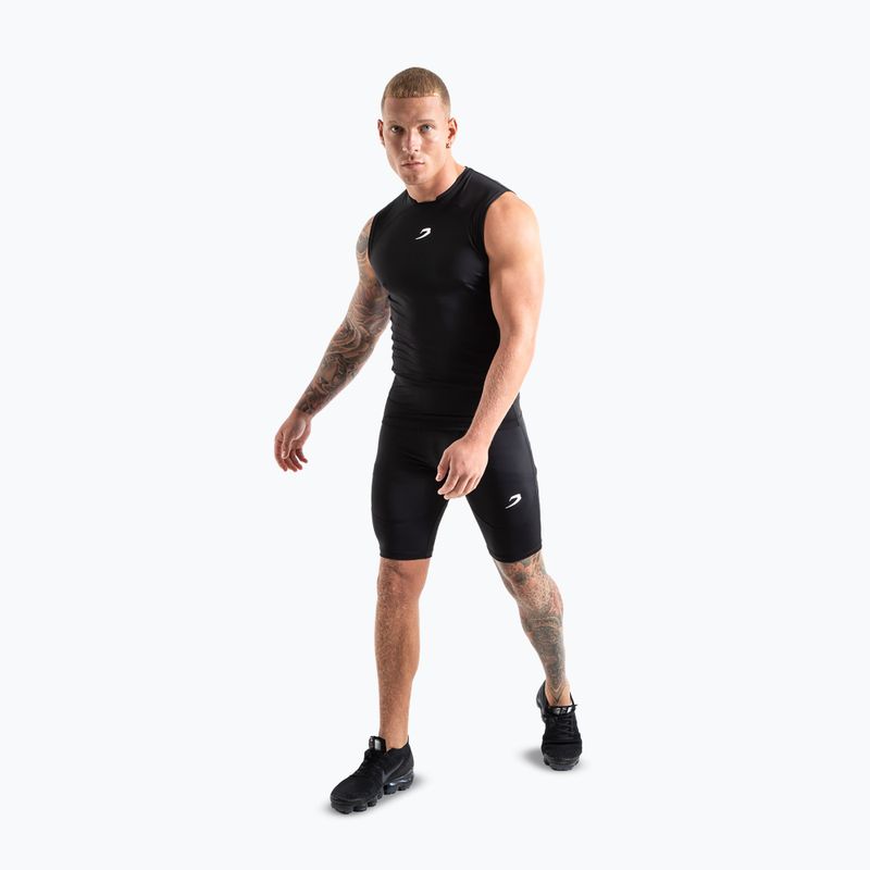 Pantaloncini da allenamento uomo BOXRAW Saddler Compression black 2