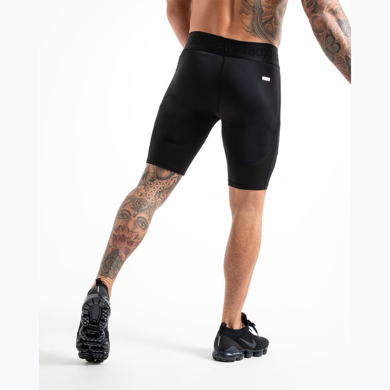 Pantaloncini da allenamento uomo BOXRAW Saddler Compression black 3