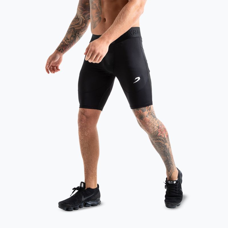 Pantaloncini da allenamento uomo BOXRAW Saddler Compression black 5