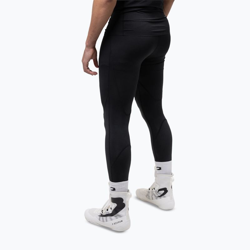Leggings da allenamento uomo BOXRAW Saddler Compression black 3