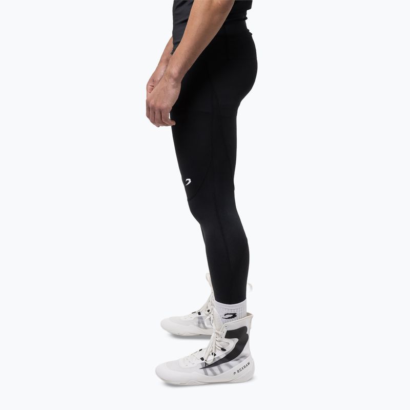 Leggings da allenamento uomo BOXRAW Saddler Compression black 4