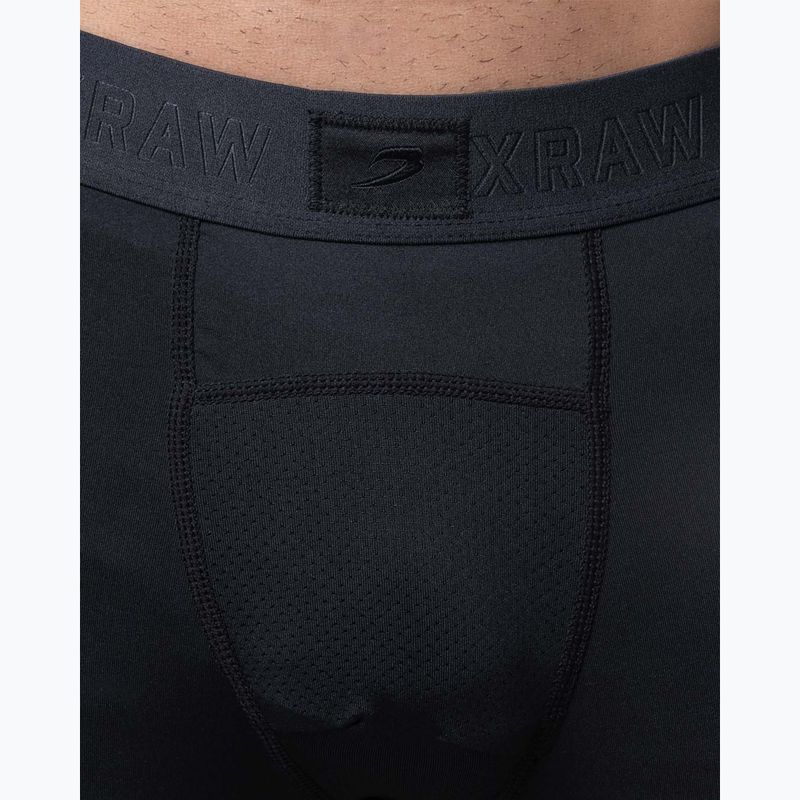 Leggings da allenamento uomo BOXRAW Saddler Compression black 7