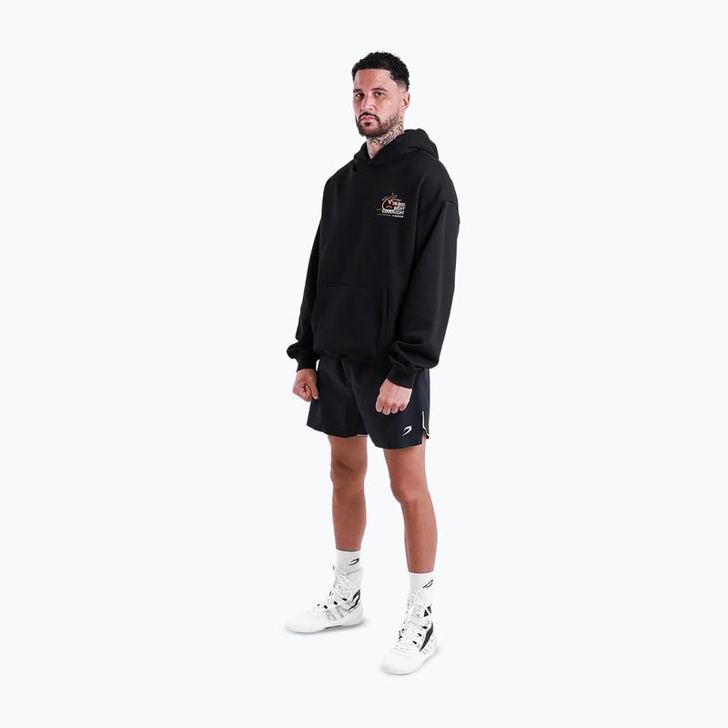 Felpa da uomo BOXRAW Hook Right Goodnight Oversized Hoodie black 2