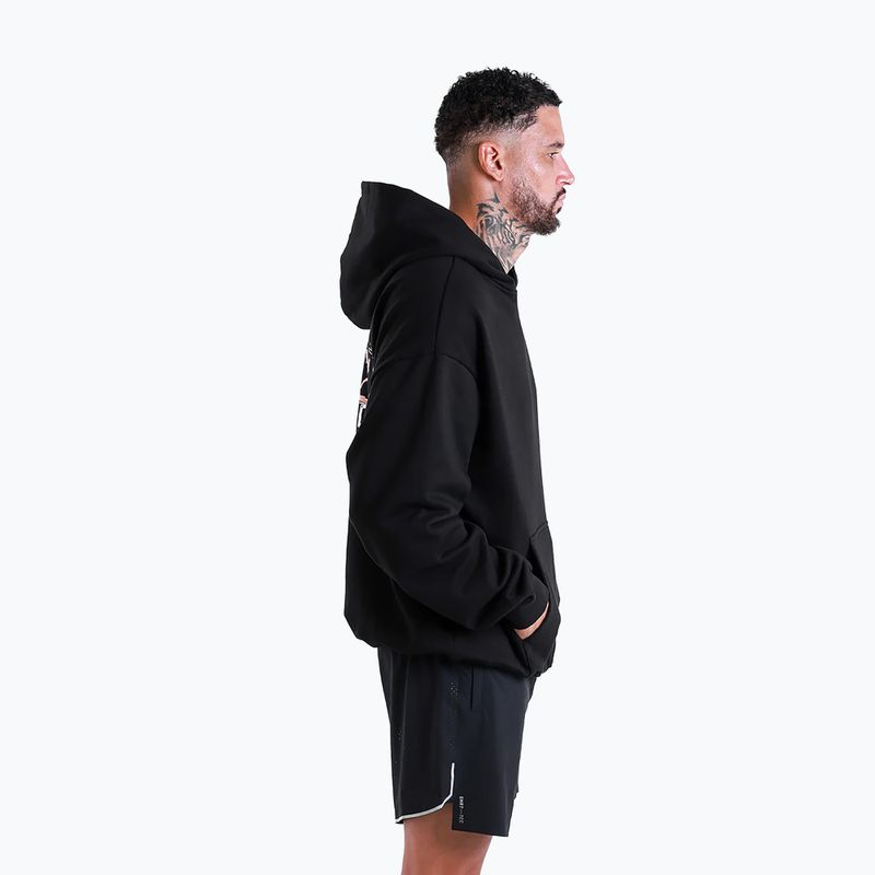 Felpa da uomo BOXRAW Hook Right Goodnight Oversized Hoodie black 6