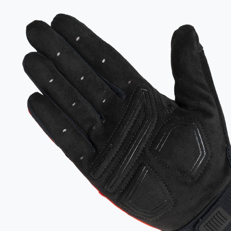 Guanti da ciclismo Endura Loop Full Finger rosso fuoco 5