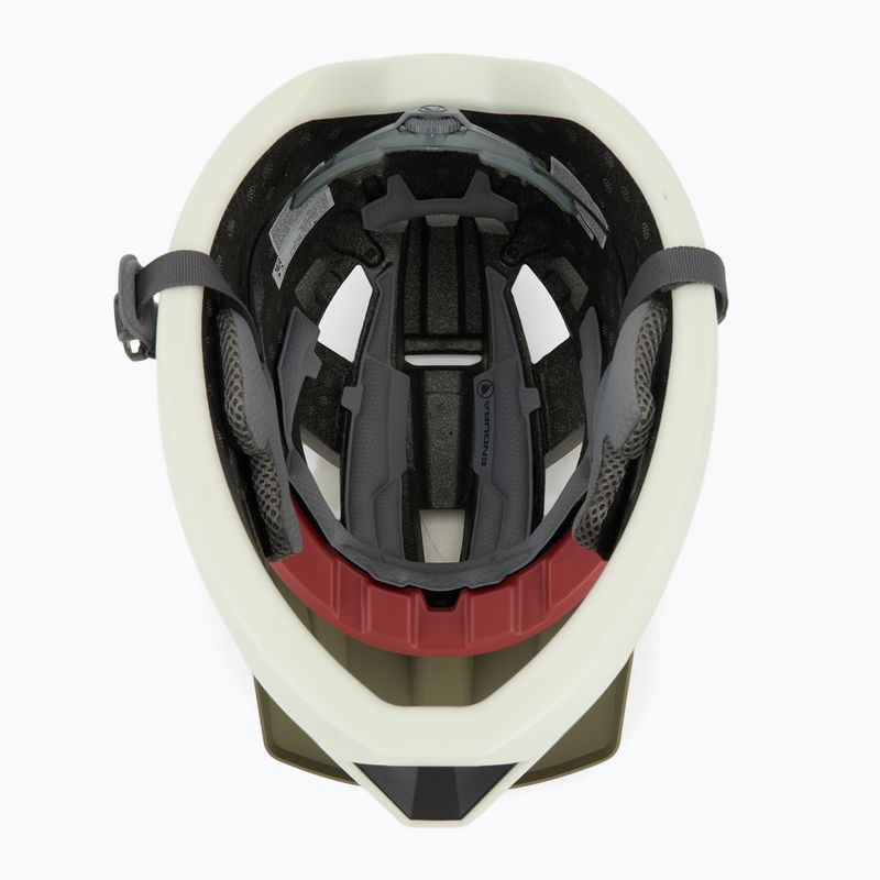 Casco bici Endura Singletrack integrale tweed verde 5