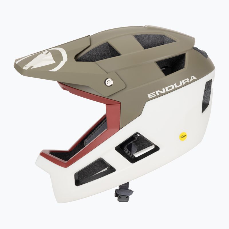 Casco da bici Endura Singletrack Full Face MIPS tweed verde 3