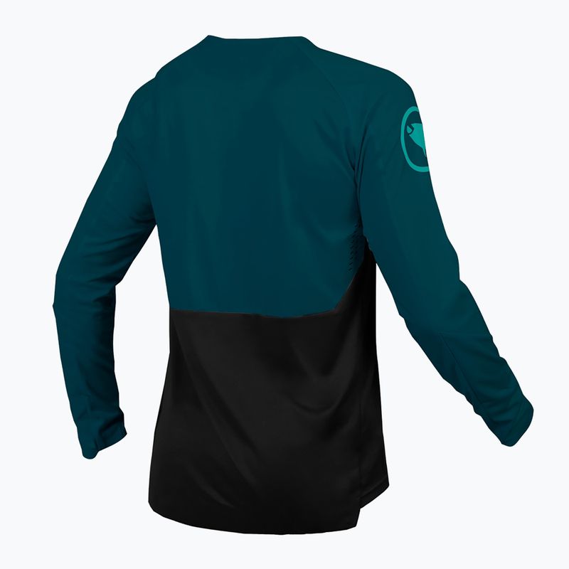 Endura MT500 Burner ciclismo uomo manica lunga blu barra 2