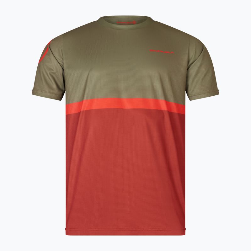 Maglia da ciclismo Endura Singletrack II Core tweed verde da uomo 4