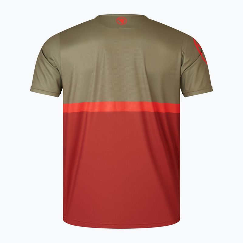 Maglia da ciclismo Endura Singletrack II Core tweed verde da uomo 5