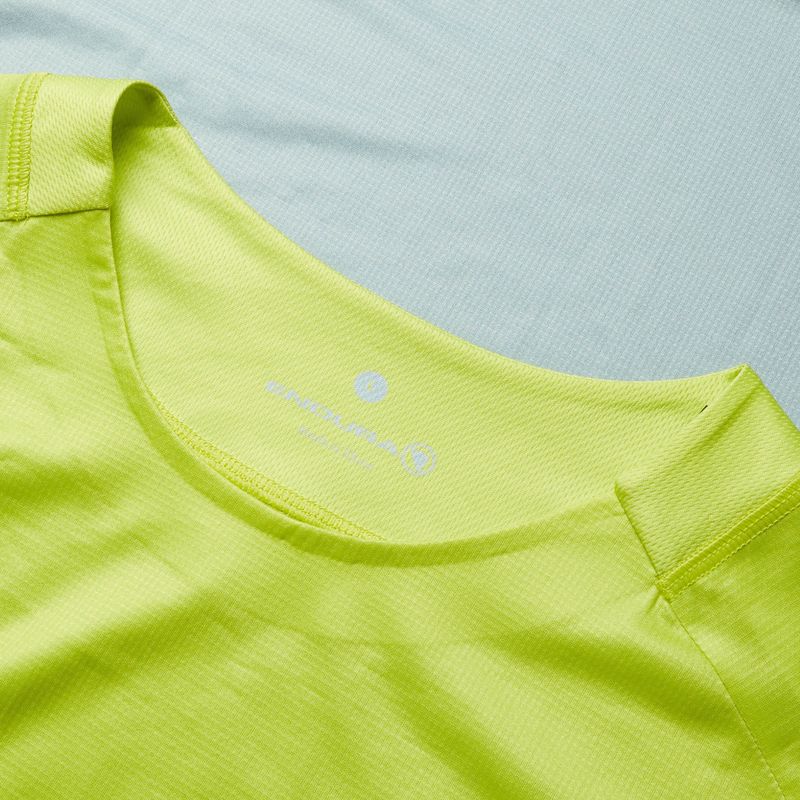 Manica lunga da ciclismo Endura Core Printed verde lime da uomo 3