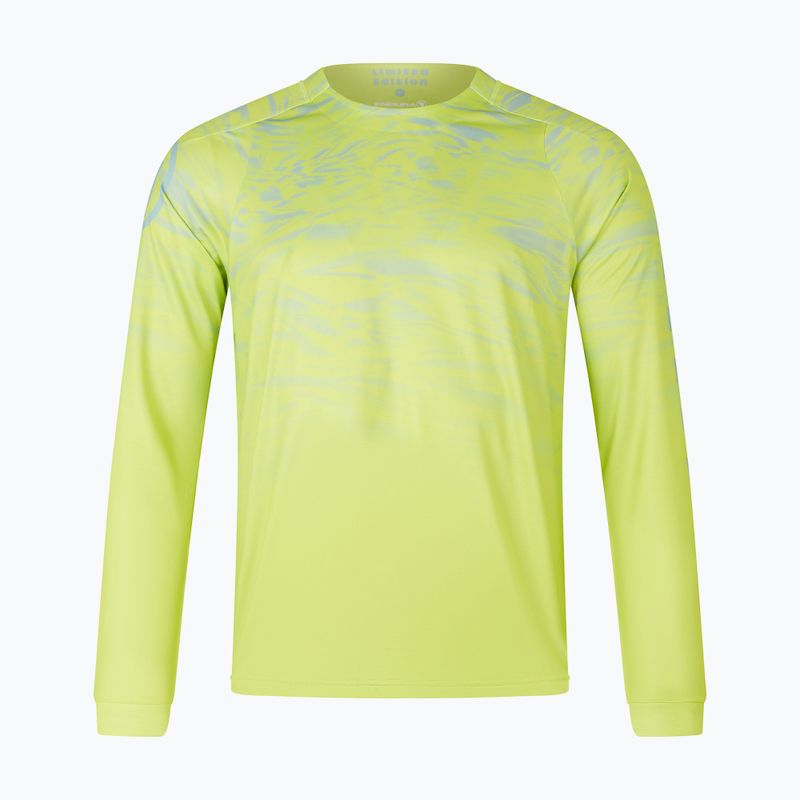 Manica lunga ciclismo da uomo Endura Marble Ltd Stampato verde lime