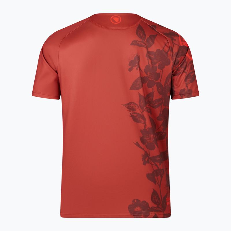 Maglia da ciclismo Endura Botanic Ltd Uomo in mattoni stampati 5