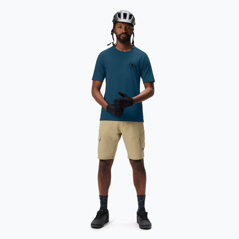Maglia da ciclismo Endura Loop Tech barra blu da uomo 2