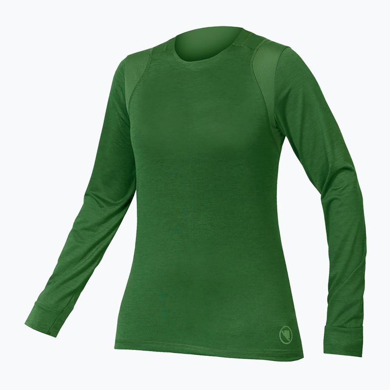 Manica lunga ciclismo donna Endura Singletrack W machair verde