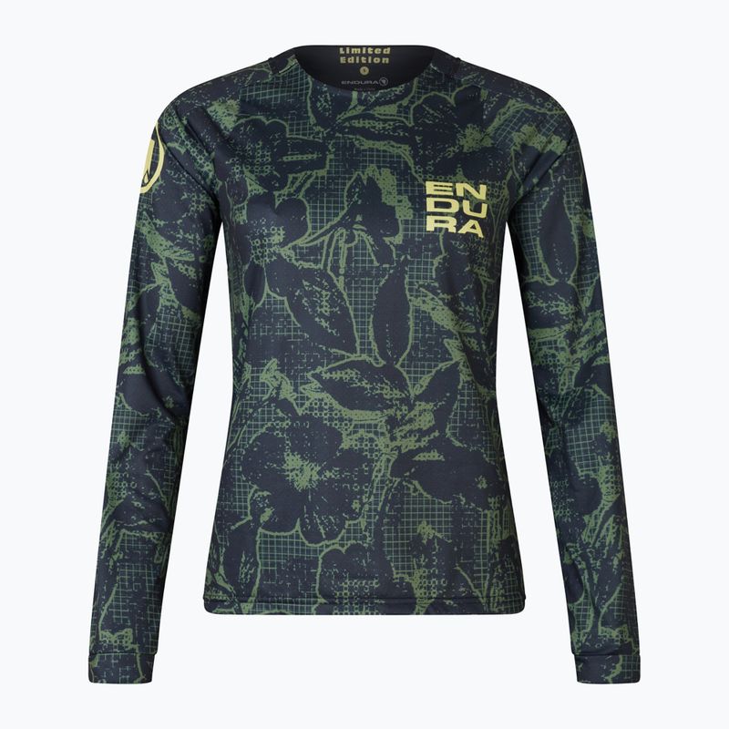 Maniche lunghe ciclismo donna Endura Floral Ltd W nero 4