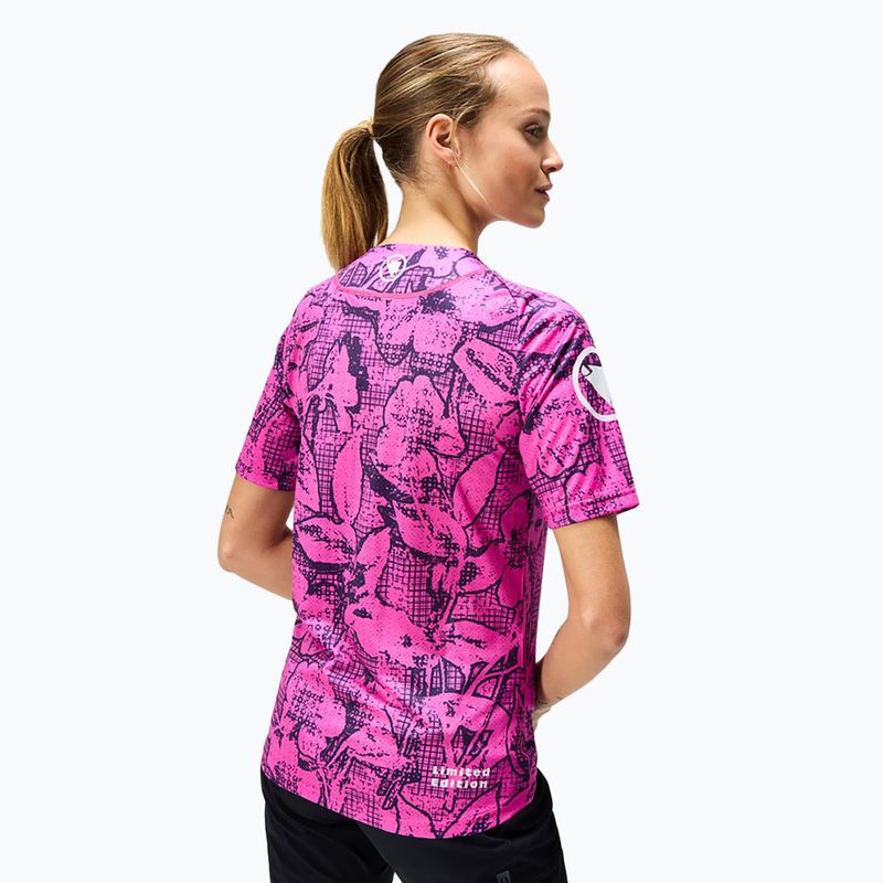 Maglia ciclismo donna Endura Grid Floral Ltd W rosa pop 3