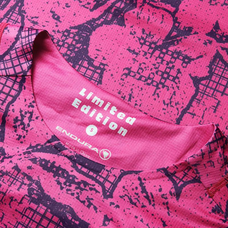 Maglia ciclismo donna Endura Grid Floral Ltd W rosa pop 9